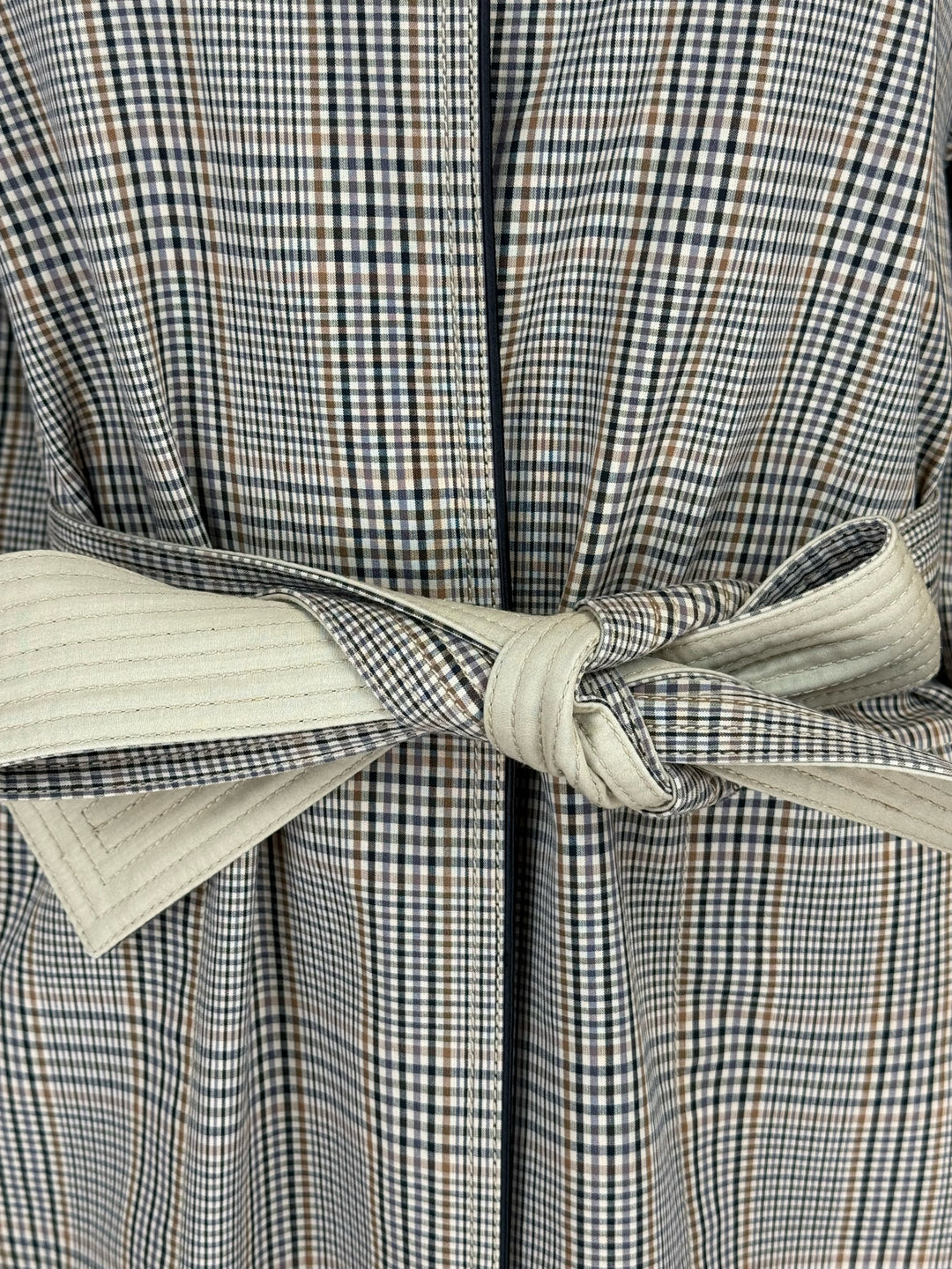 Tory Burch Size S Trapunto Plaid Coat