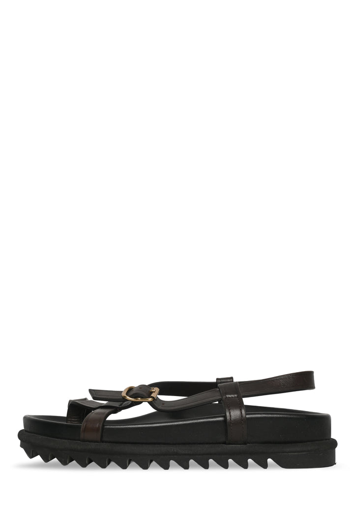 Dries Van Noten Size 40 Leather Strappy Buckle Sandals
