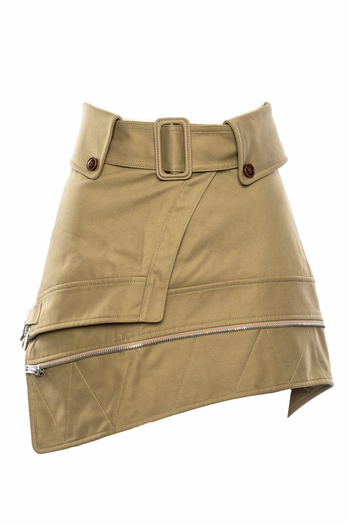 Alexander Wang Size 0 Deconstructed Trench Mini Skirt