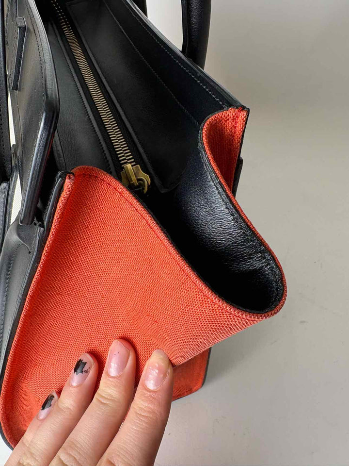 Celine 2014 Tri-Colour Micro Luggage Tote