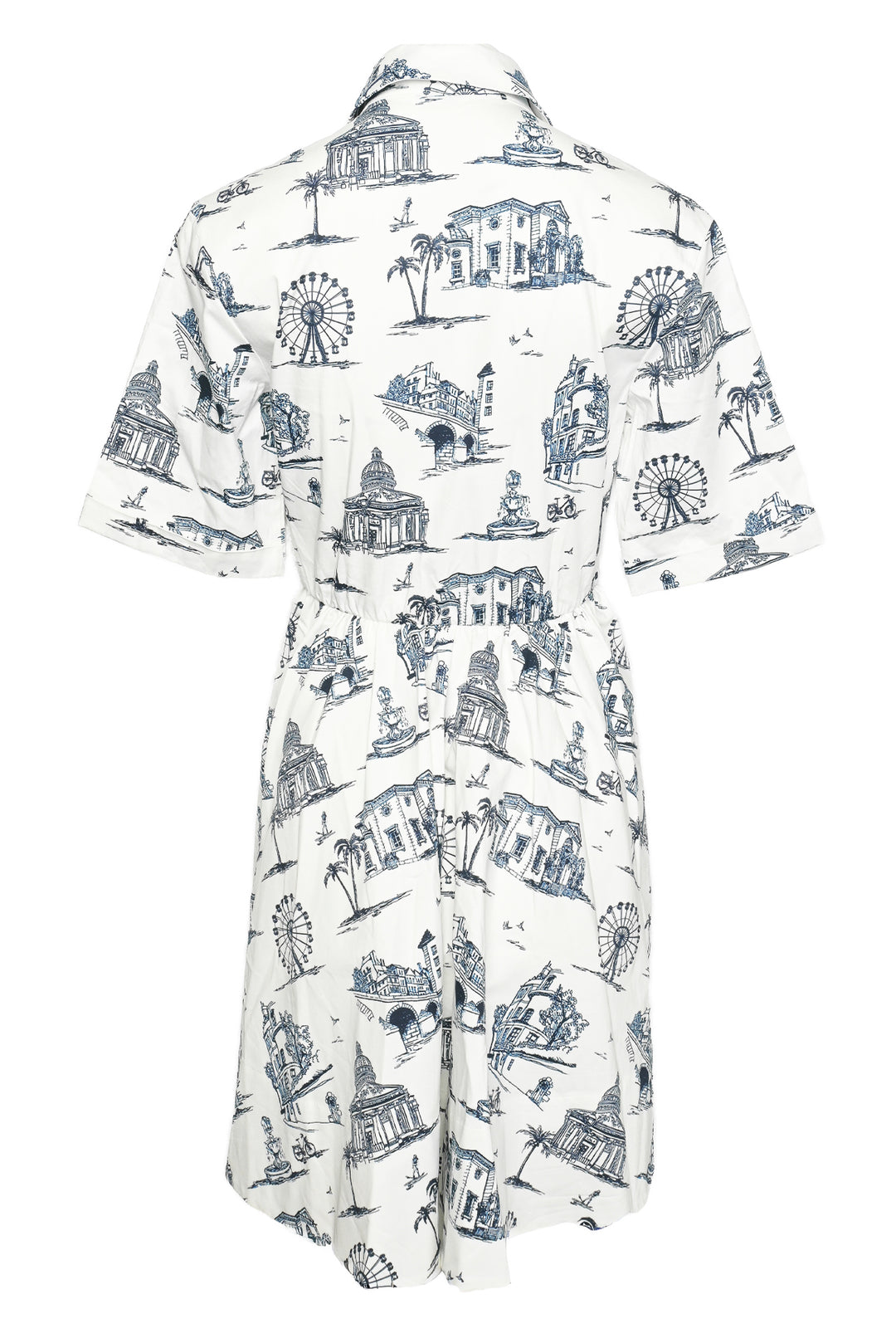 maje Size 1 Rapomi Paris Print Shirt Dress