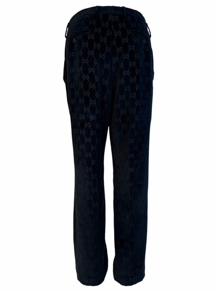 Gucci Size 32 Men's Vintage Monogram Velvet  Pants