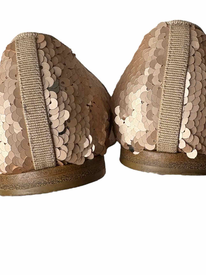 Chanel Sequin Logo  Size 37 Loafers