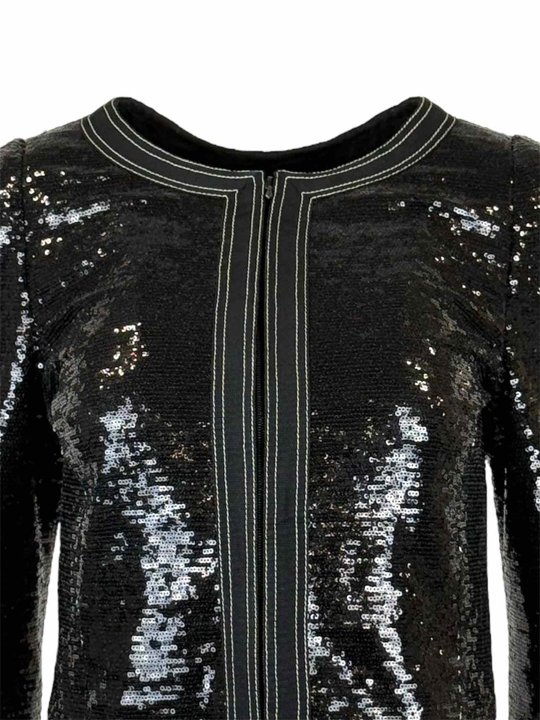 Chanel Size 40 Sequin Cropped Jacket