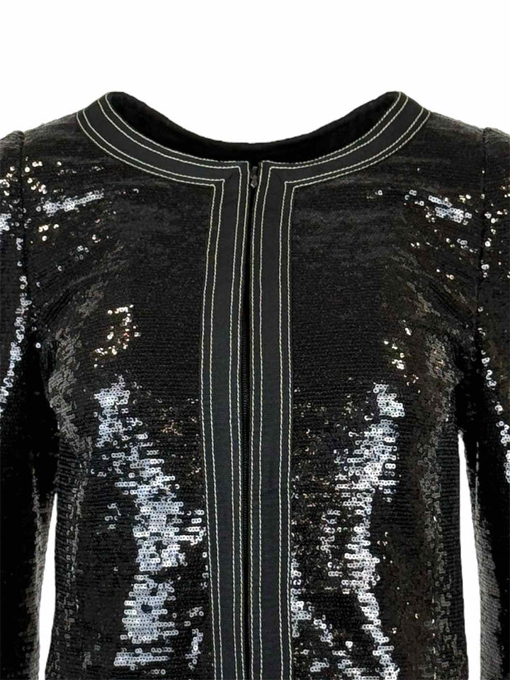 Chanel Size 40 Sequin Cropped Jacket