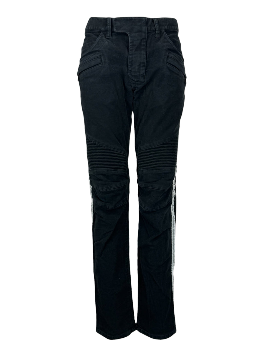Balmain Size 32 Men's Slim Fit Biker Pants