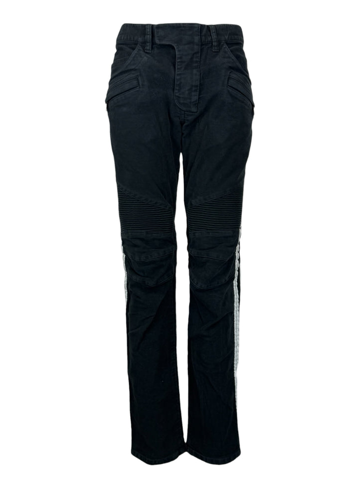Balmain Size 32 Men's Slim Fit Biker Pants