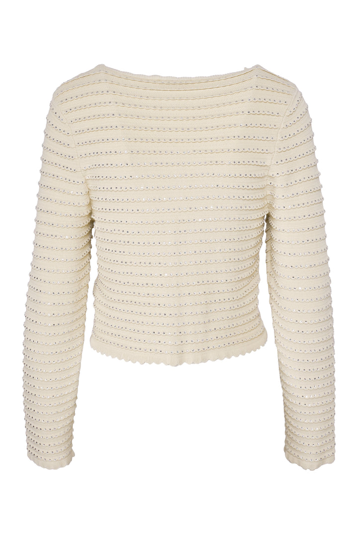 Sandro Size 3 Rhinestone Embellished Cardigan