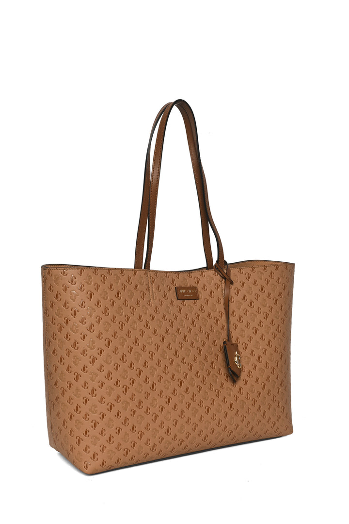 Jimmy Choo Nine2Five Logo-Embossed East-West Tote