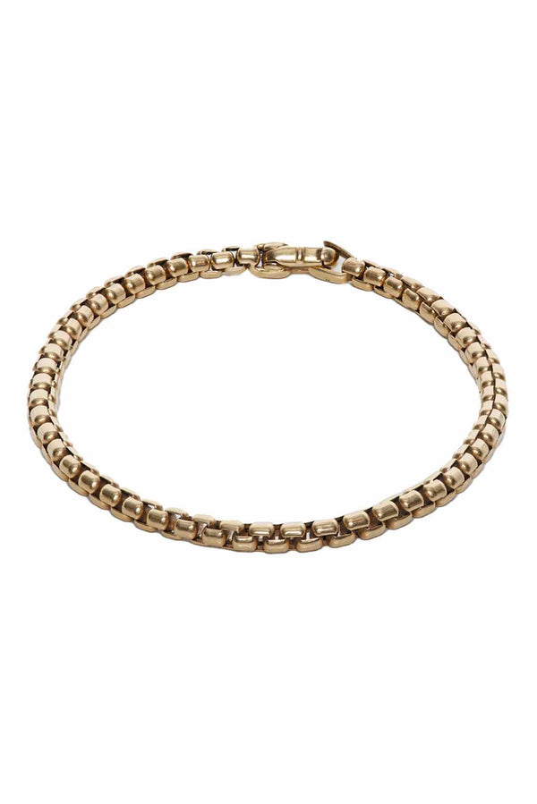 David Yurman 18K Gold Box Chain Bracelet