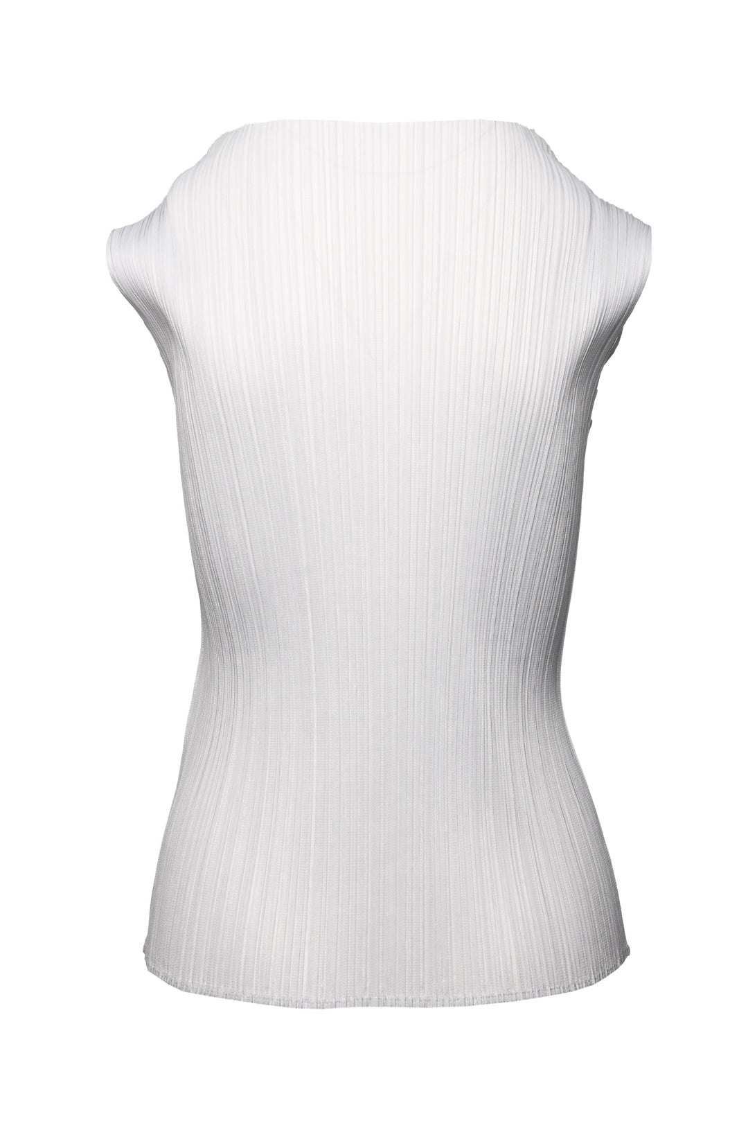 Pleats Please Size 5 Mock Neck Pleated Sleeveless Tops
