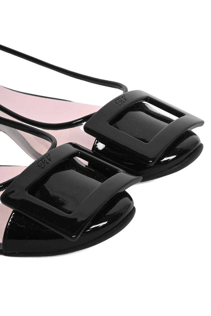 Roger Vivier Size 35.5 Buckle Detail Ballet Flats