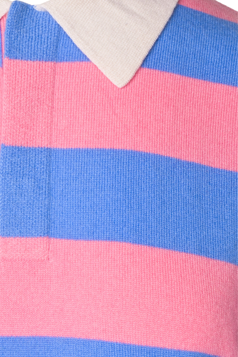 Guest in Residence Size XS Rugby Striped Cashmere Sweater