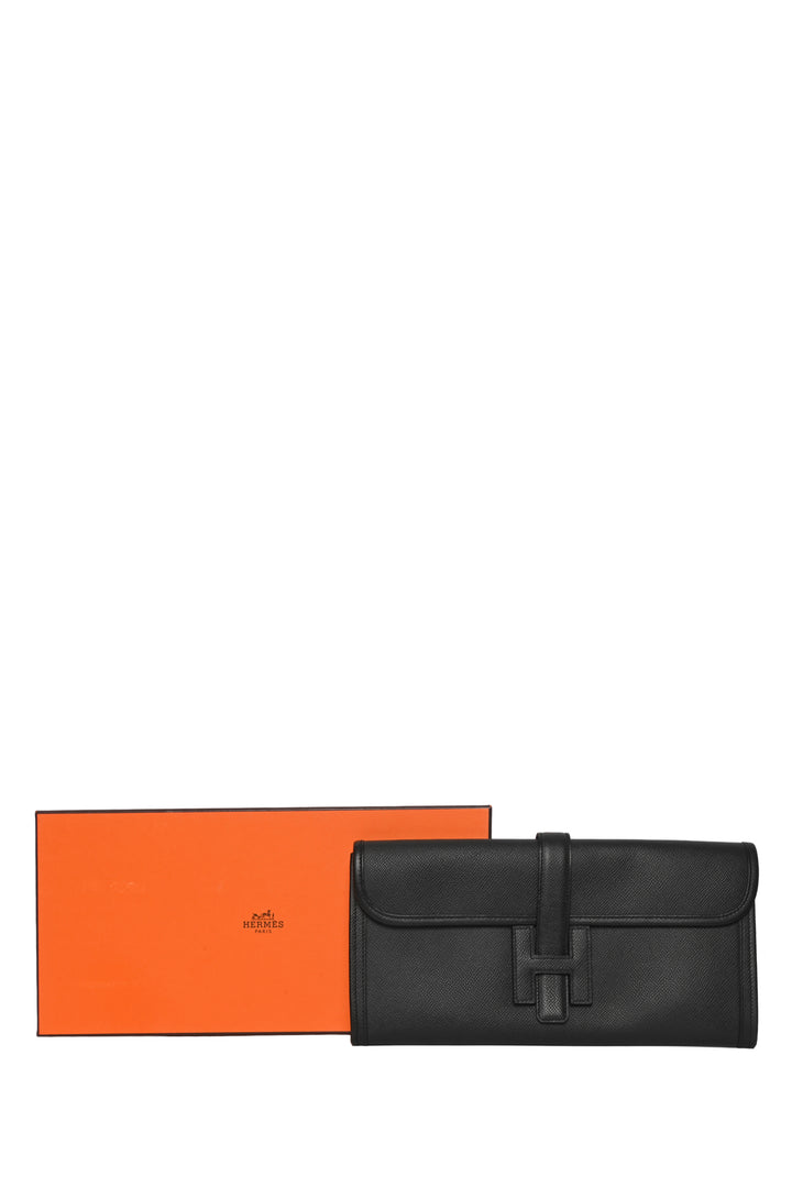 Hermes Epsom Leather Jige Elan 29 Clutch