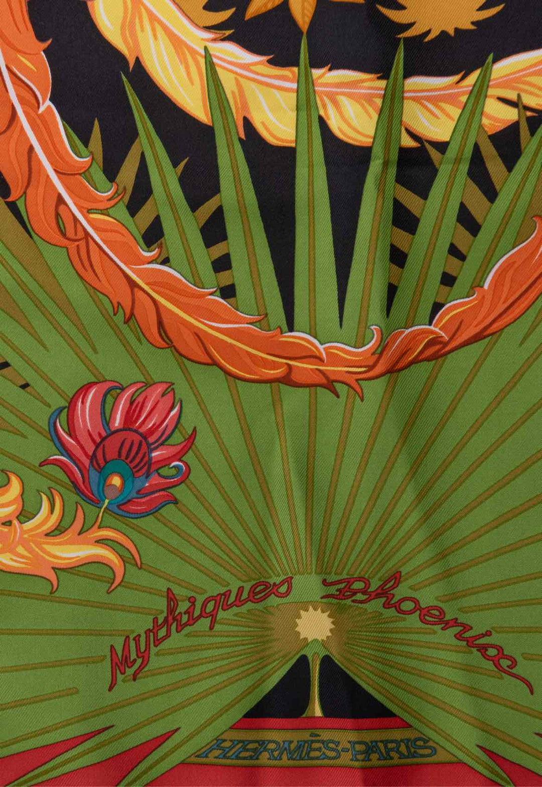 Hermes Mythiques Phoenix Print Silk Square Scarf