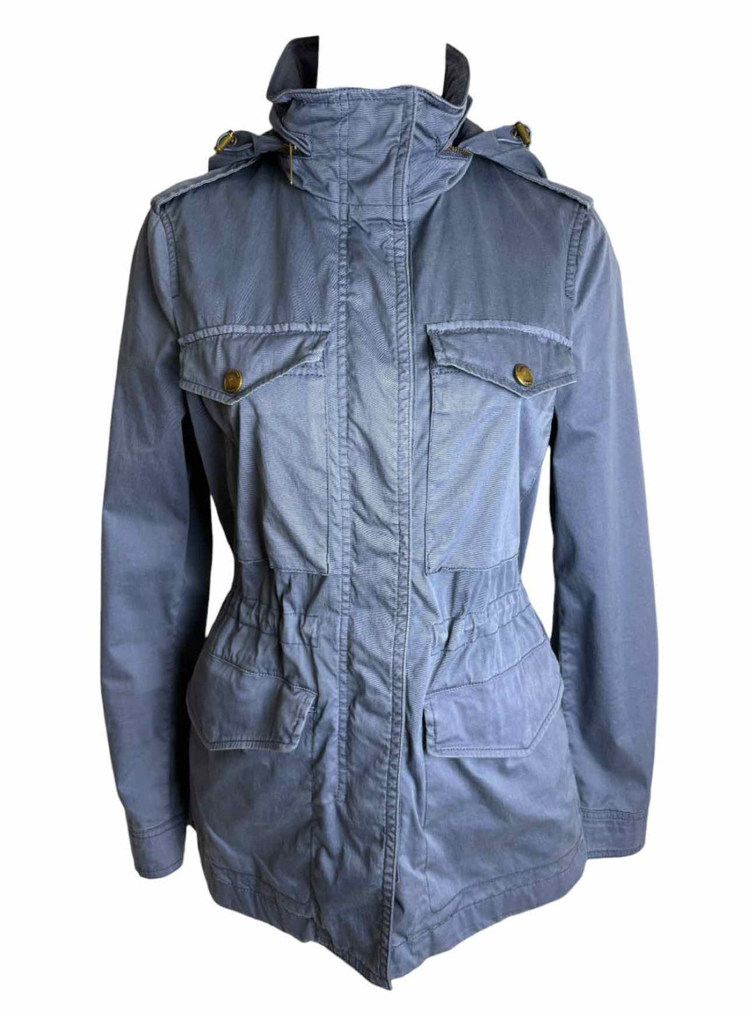 Burberry Brit Size 6 Cotton Blend Hooded Cargo Jacket