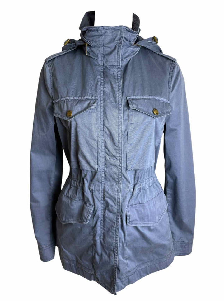 Burberry Brit Size 6 Cotton Blend Hooded Cargo Jacket