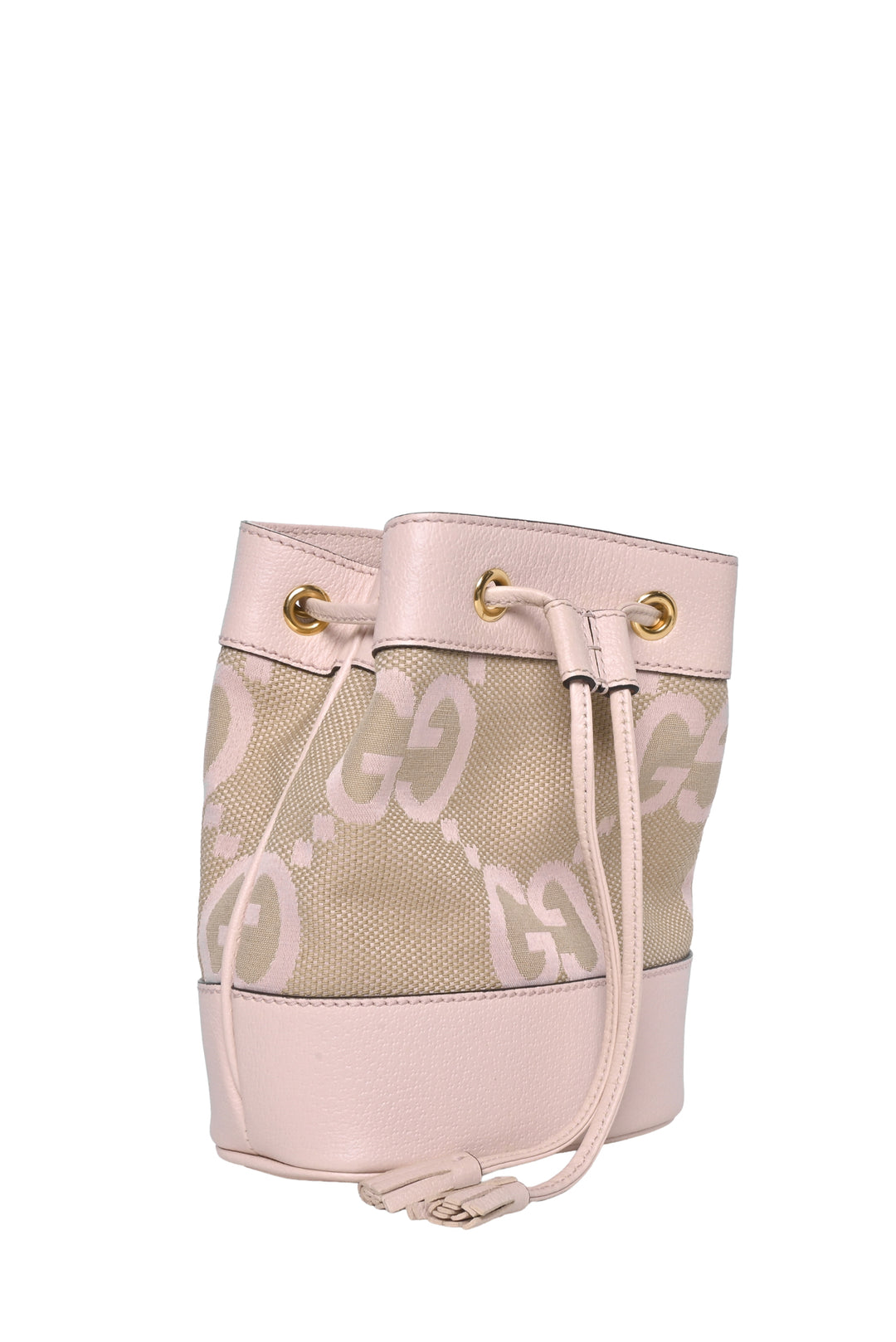 Gucci Leather & Canvas Jumbo GG Mini Ophidia Bucket Bag