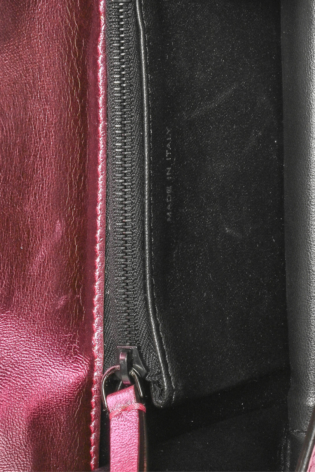 Marco De Vincenzo Griffe Metallic Leather Paw-Shaped Crossbody