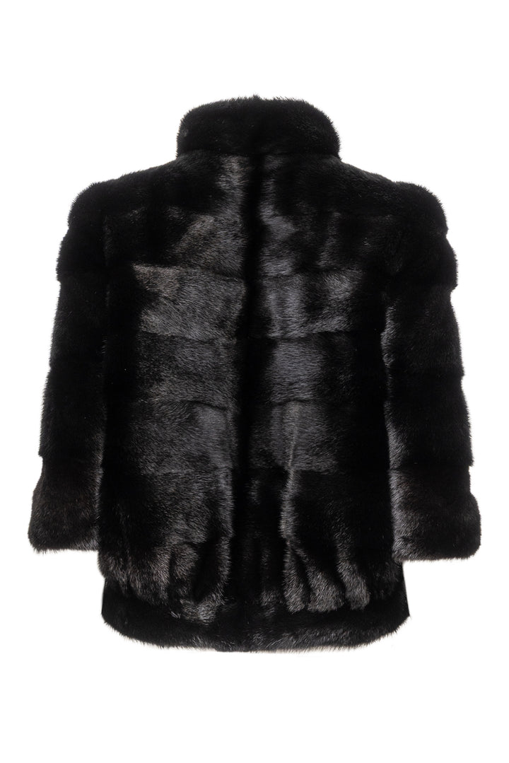 Inshan Size L Fur Skin Short Sleeve Jacket