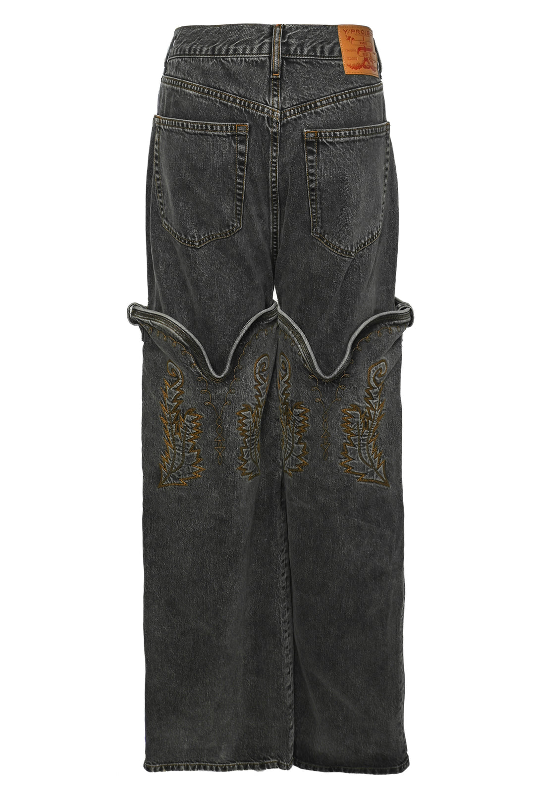 Y/Project Size 30 Unisex Classic Cowboy Cuff Jeans