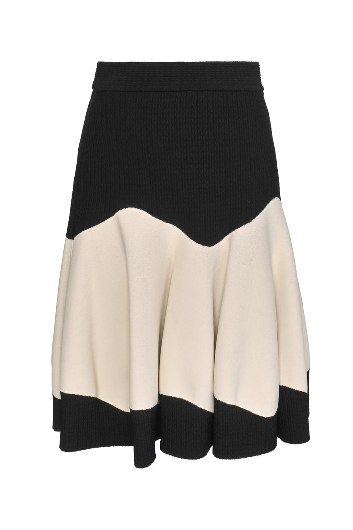 Alexander Mcqueen Size M Color Block Knee Length Skirt