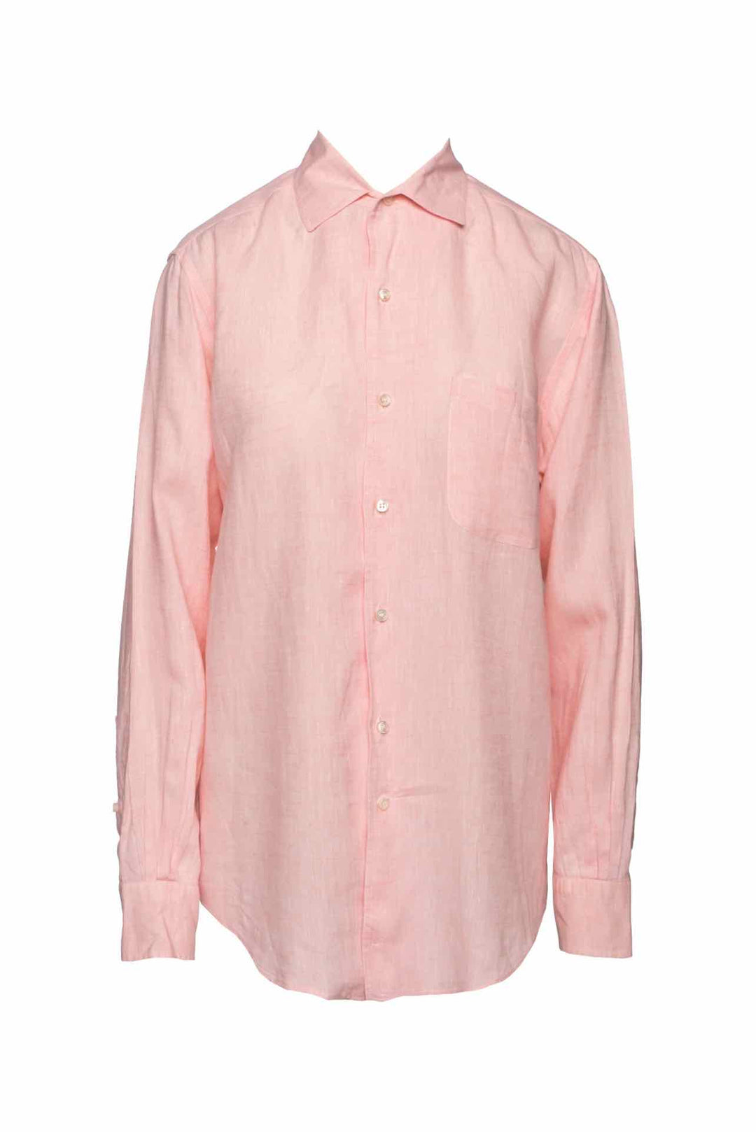 Loro Piana Size L Men's Andre Linen Shirt Long Sleeve