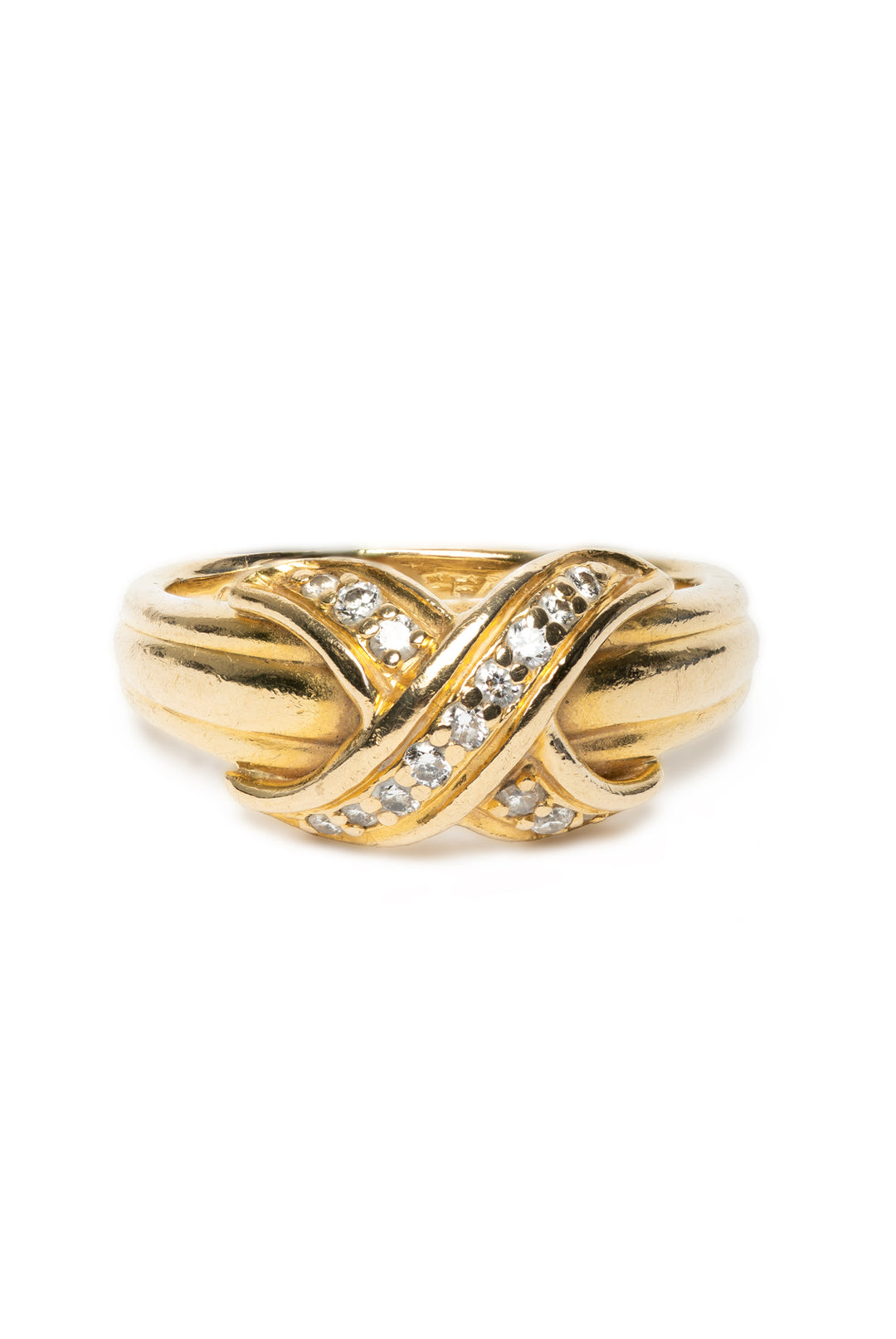 Tiffany & Co 1990 Kiss Diamond Size 6 Ring