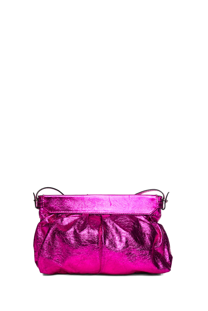 Isabel Marant Luzes Metallic Leather Clutch Bag