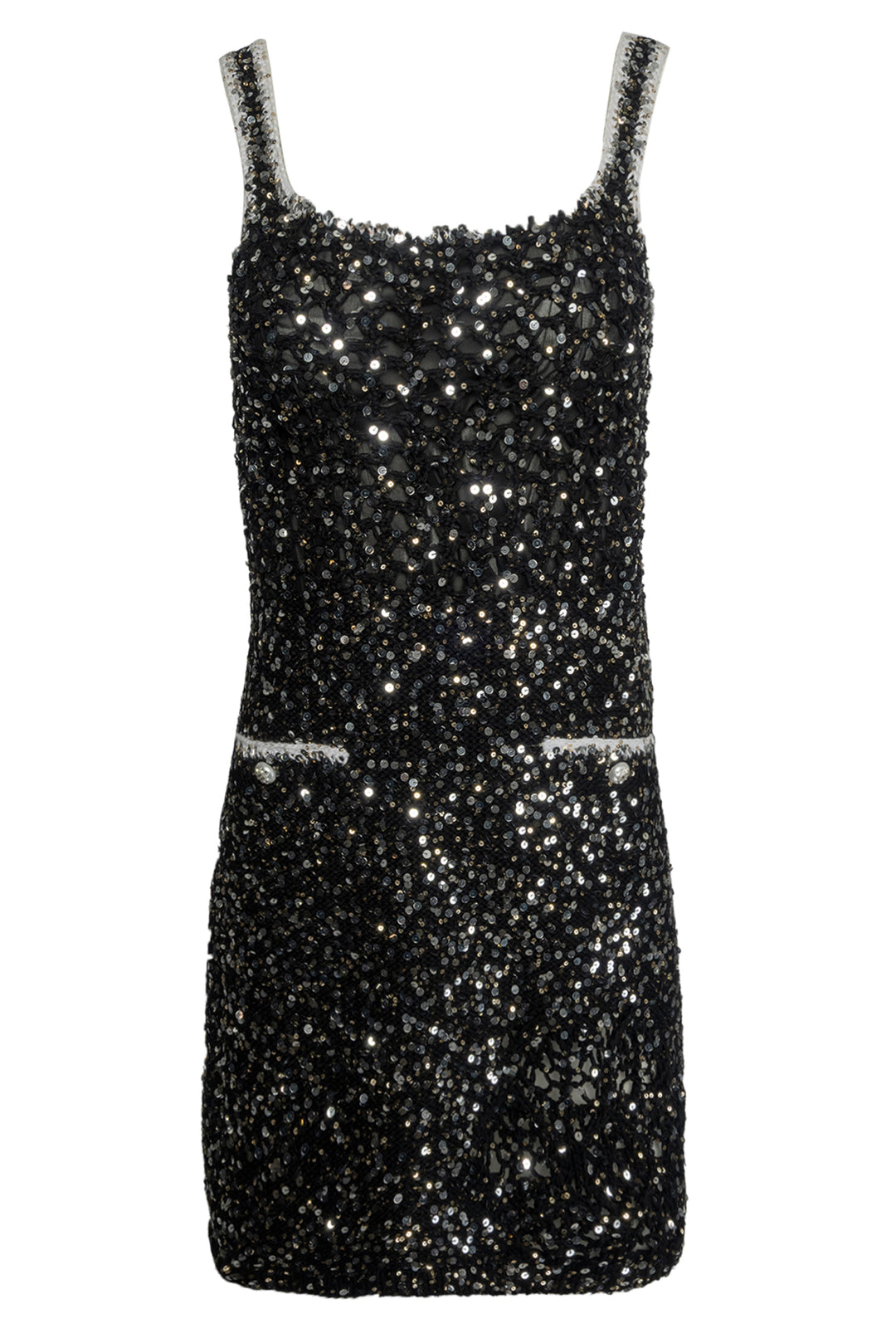 Chanel Size 36 Sequin Knit Mini Dress