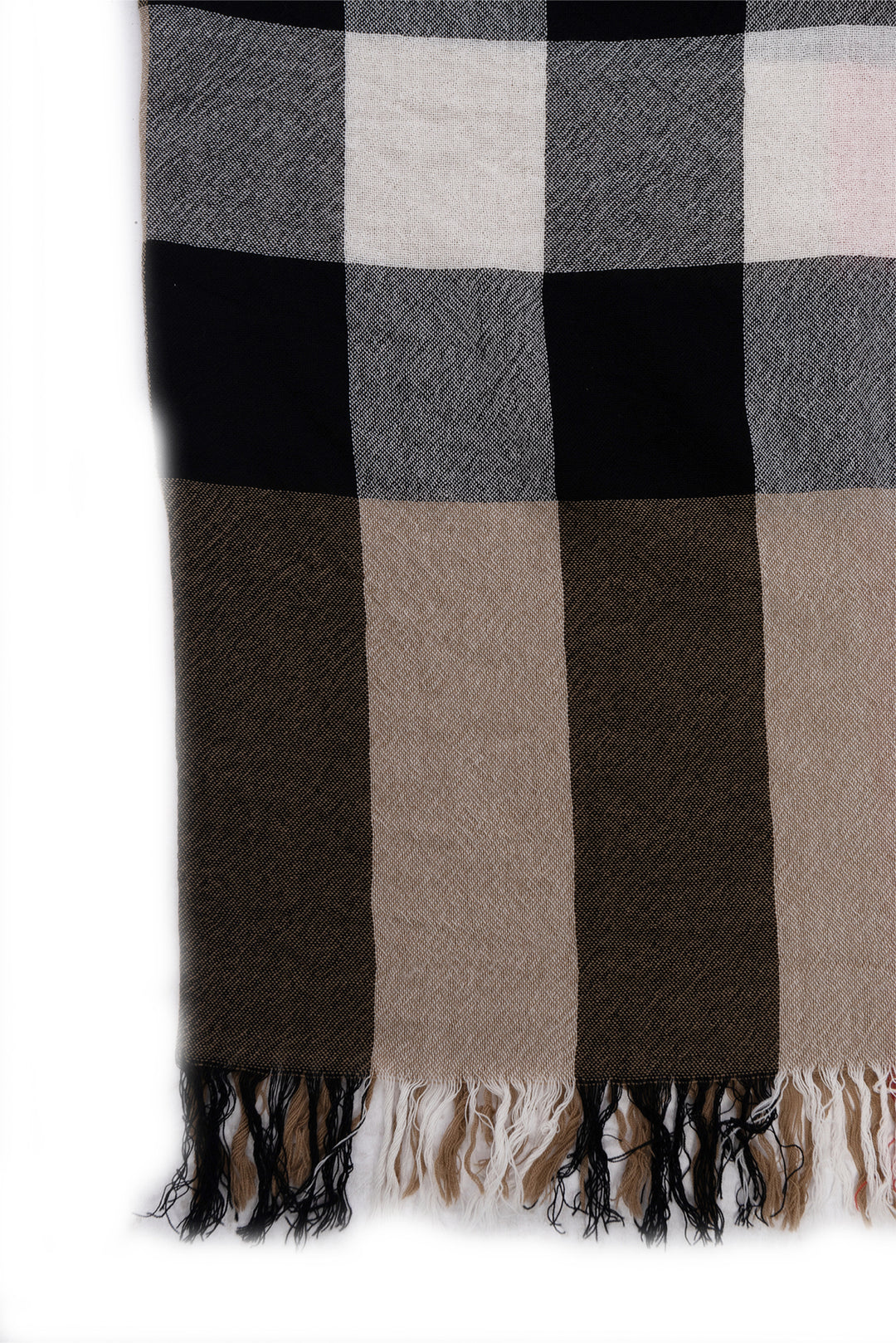 Burberry Check Print Wool Scarf