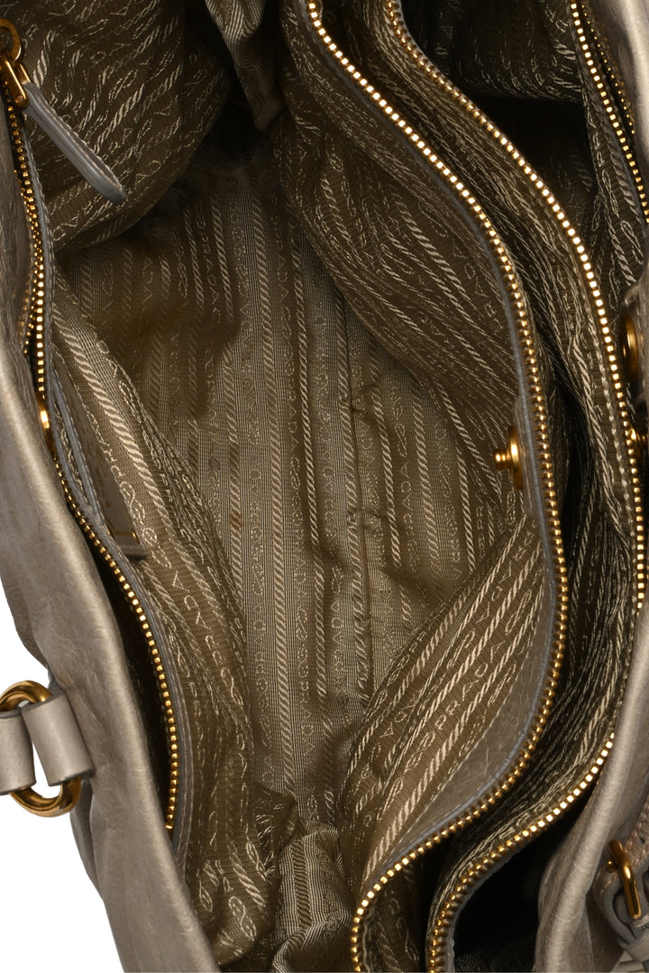 Prada Vitello Shine Leather Tote