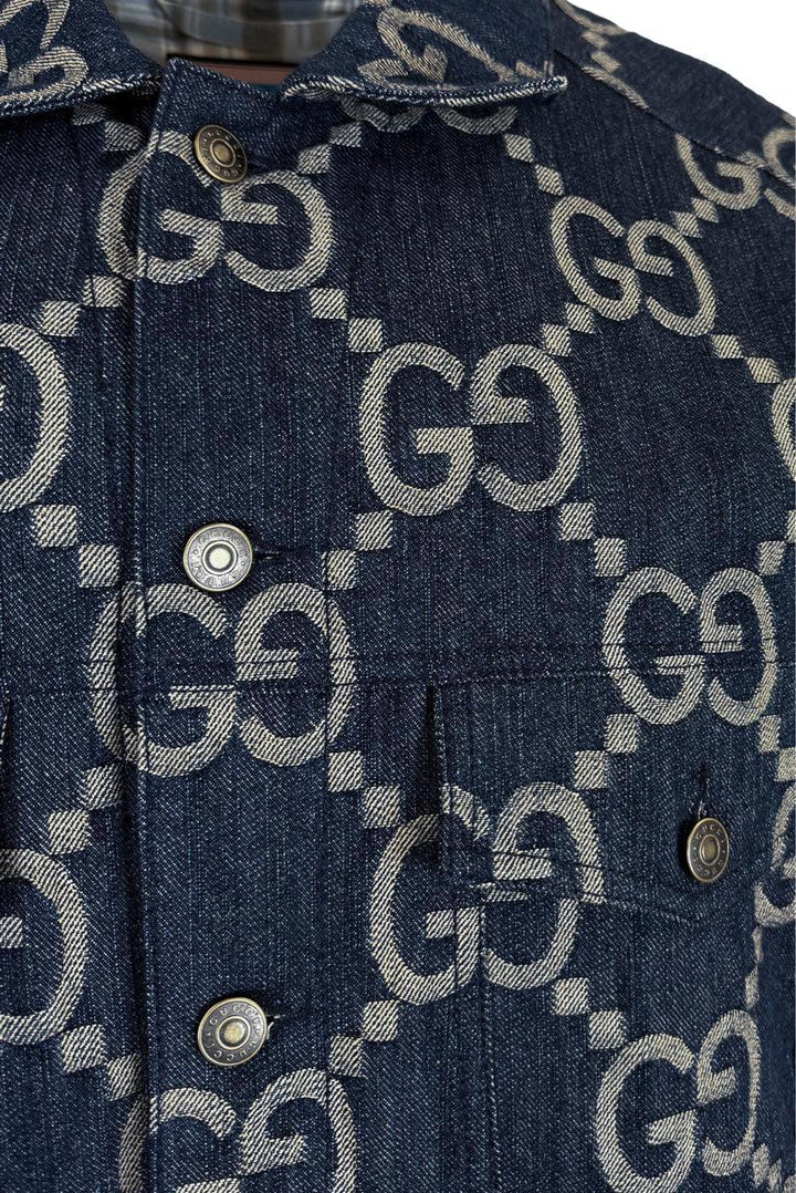 Gucci Jumbo GG Denim Size 48 Men's Vest