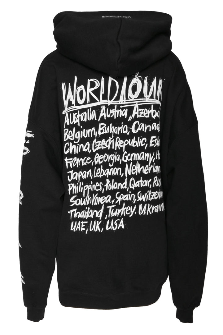 Vetements Size L Men's FW21 World Tour Logo Hoodie