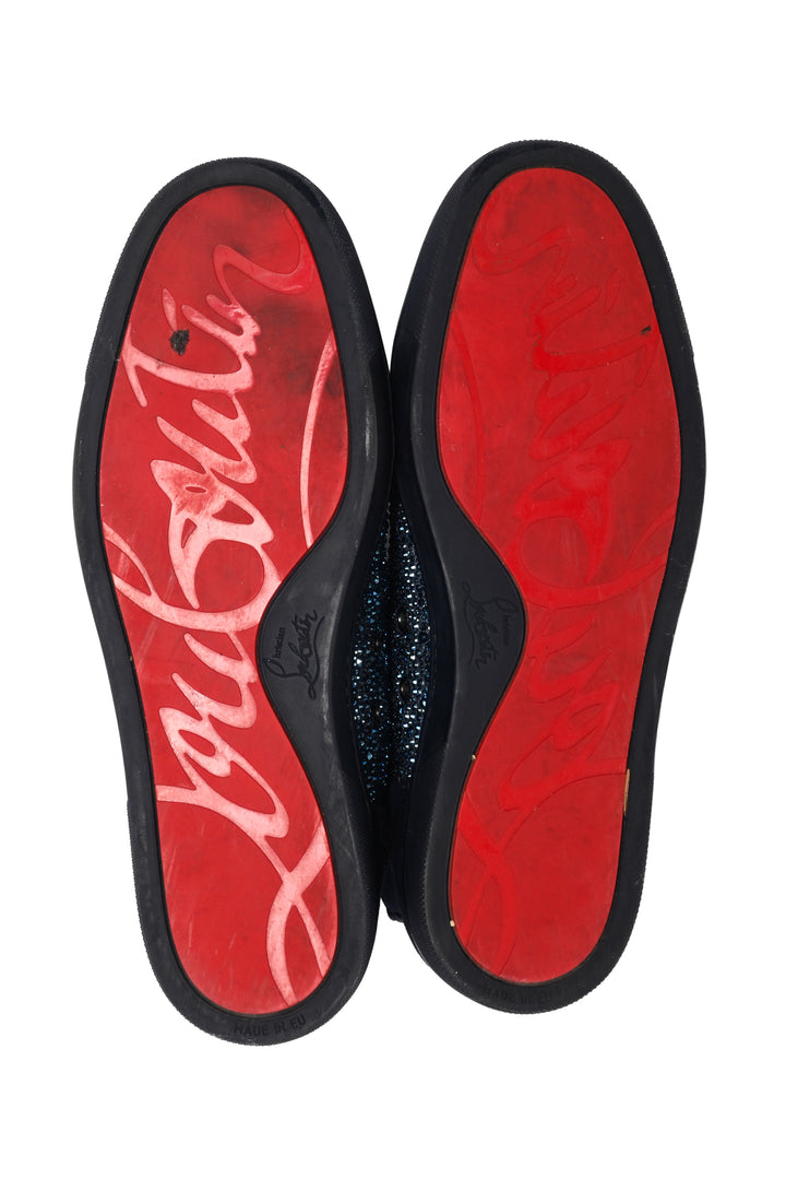 Christian Louboutin Mens Shoe Size 42 Louis Strass High Top Sneakers