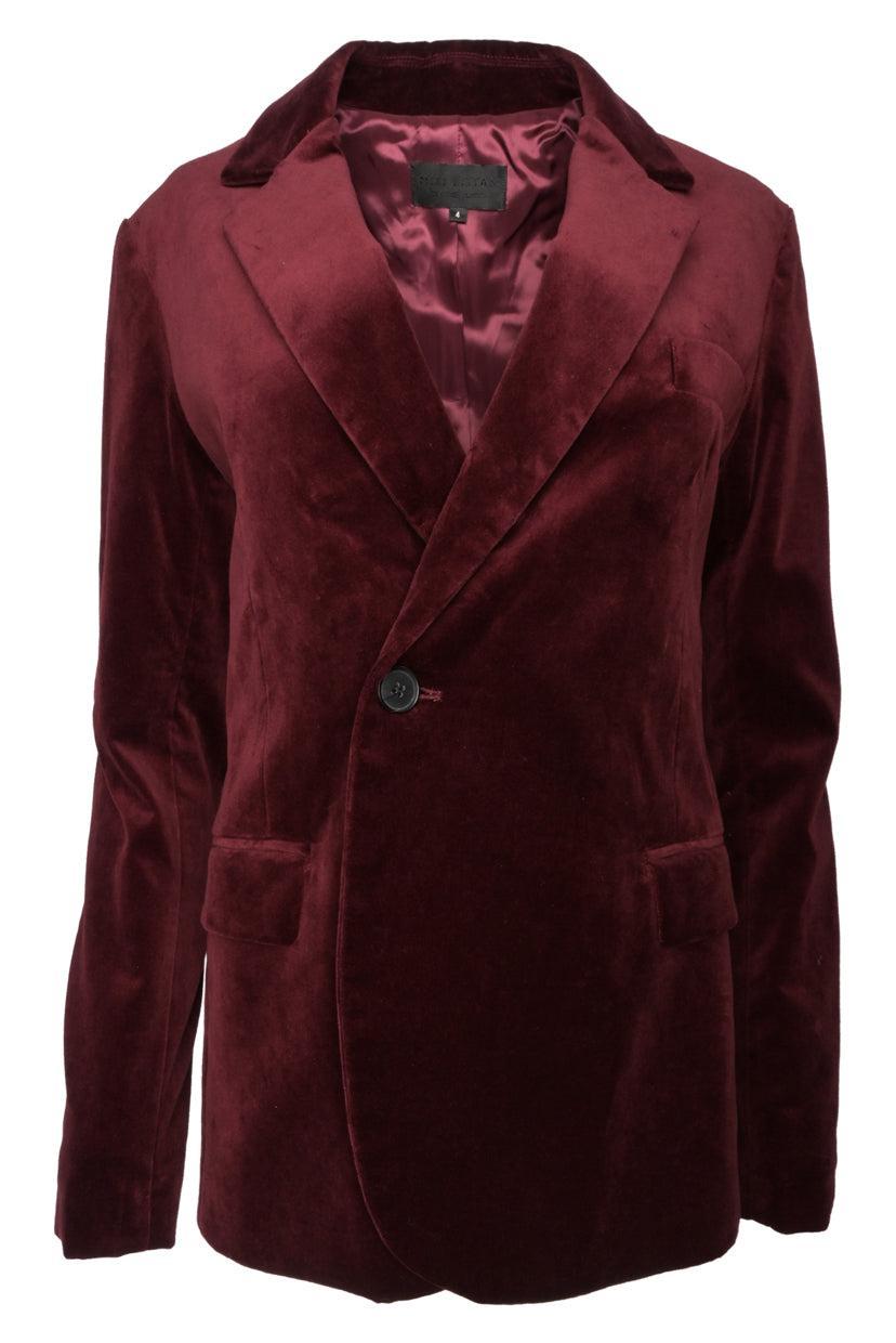 Nili Lotan Size 4 Cotton Velvet Blazer