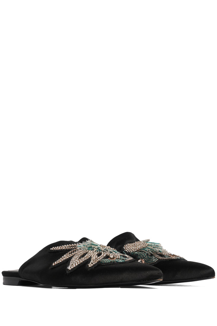 Lanvin Size 40 Satin Mules