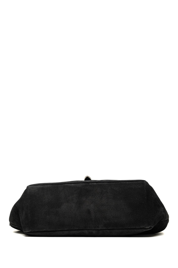Marge Sherwood Belted Hobo Nubuck Shoulder Bag