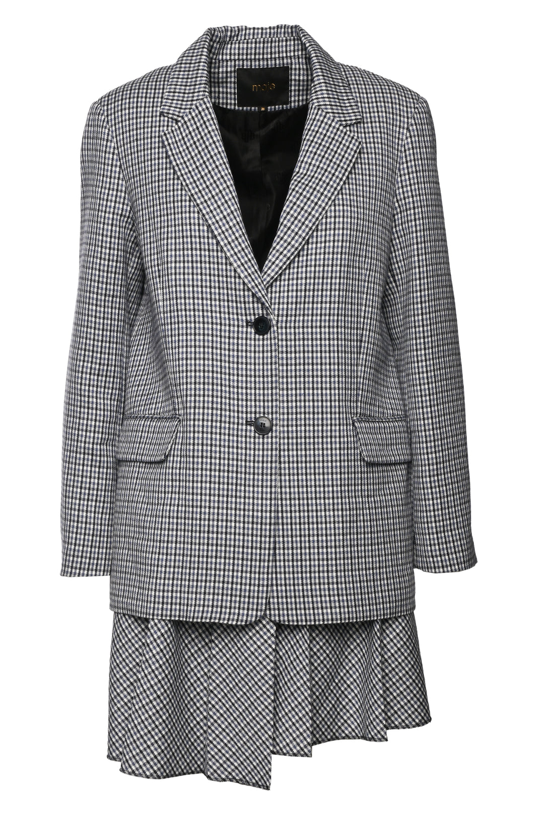 Maje Size M Plaid Blazer & Skirt Set