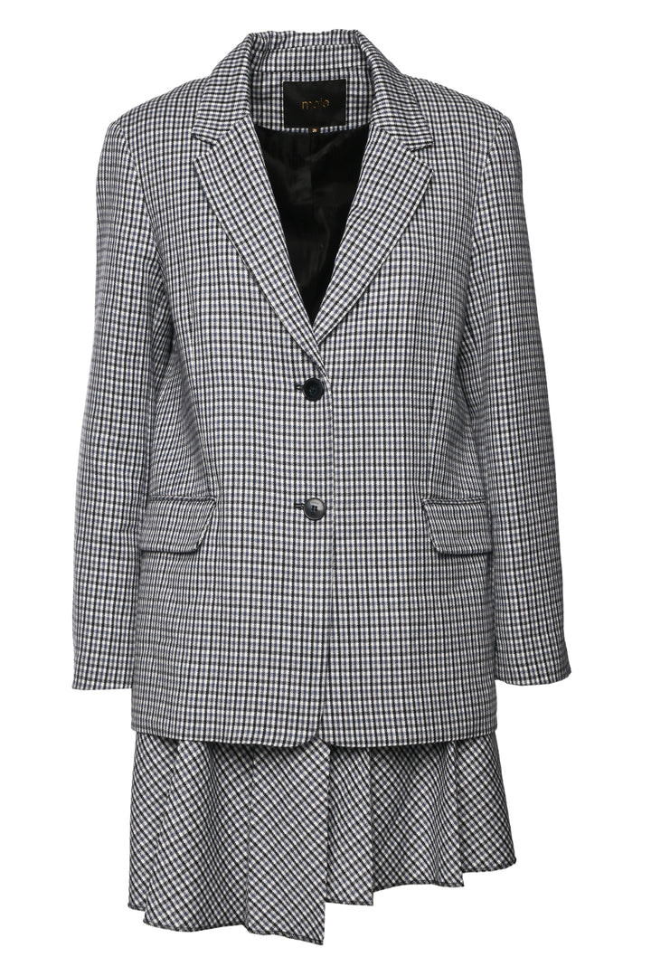 Maje Size M Plaid Blazer & Skirt Set