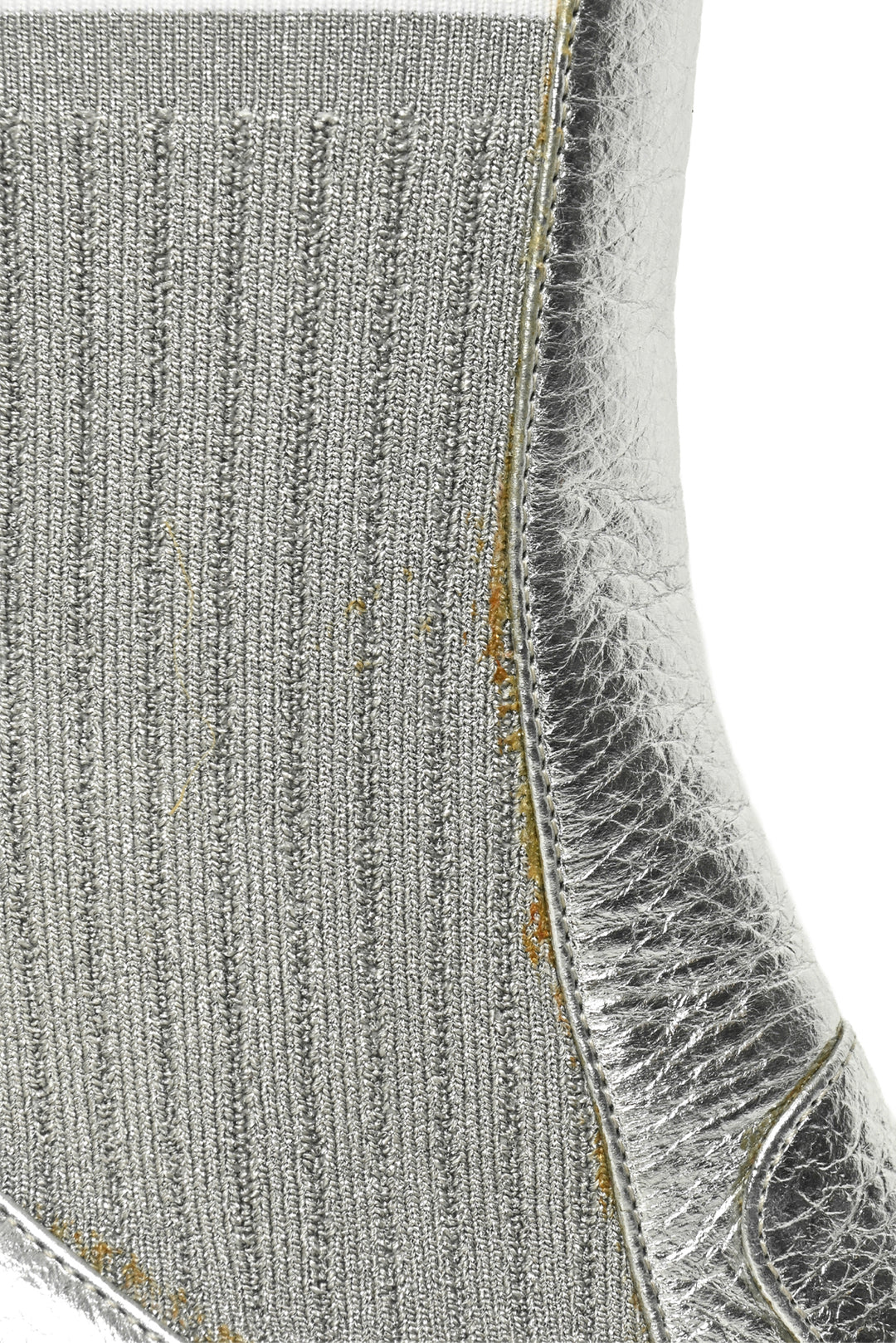 Fendi Size 36.5 Leather Rockoko Scuba Stretch Ankle Boots