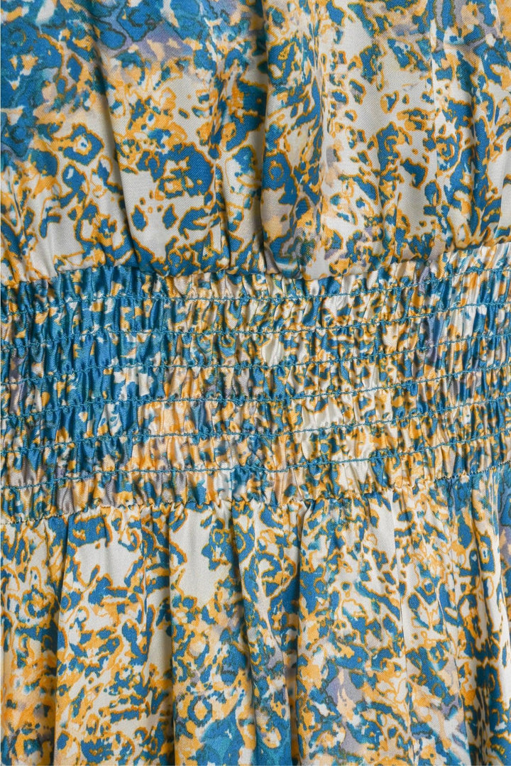 maje Size 42 Printed Maxi Dress