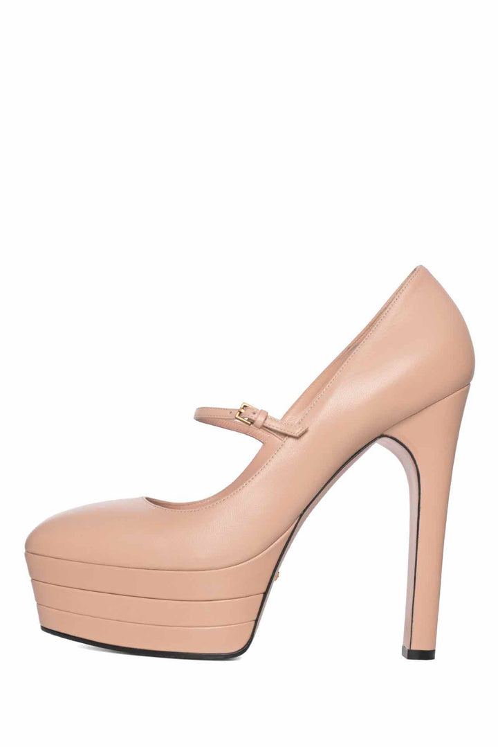 Gucci Size 40 Platform Leather Pumps