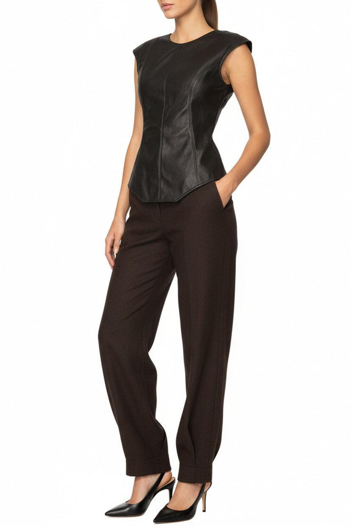 Issey Miyake Size 2 Low Back Sleeveless Tops