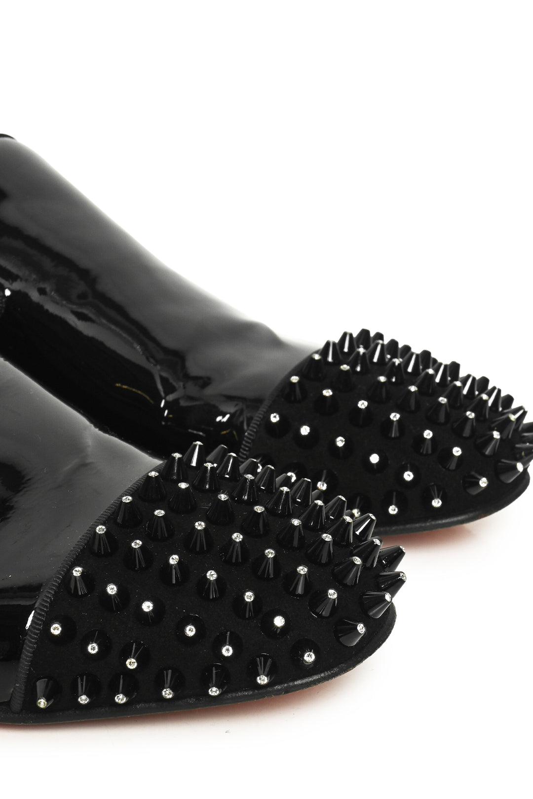 Louboutin Size 39 Cap Toe Spiked Harvanana Loafers