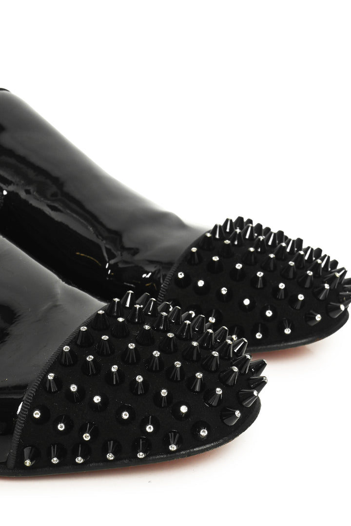 Louboutin Size 39 Cap Toe Spiked Harvanana Loafers