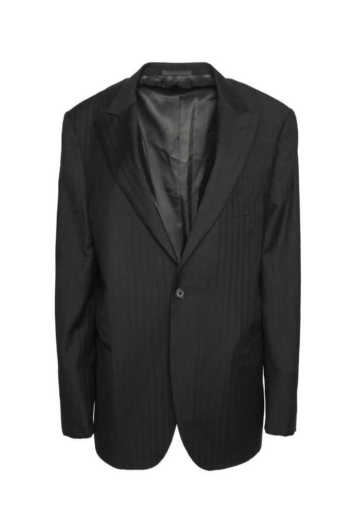 Raffaele Caruso Size 46 Men's Single Button Wool Blazer