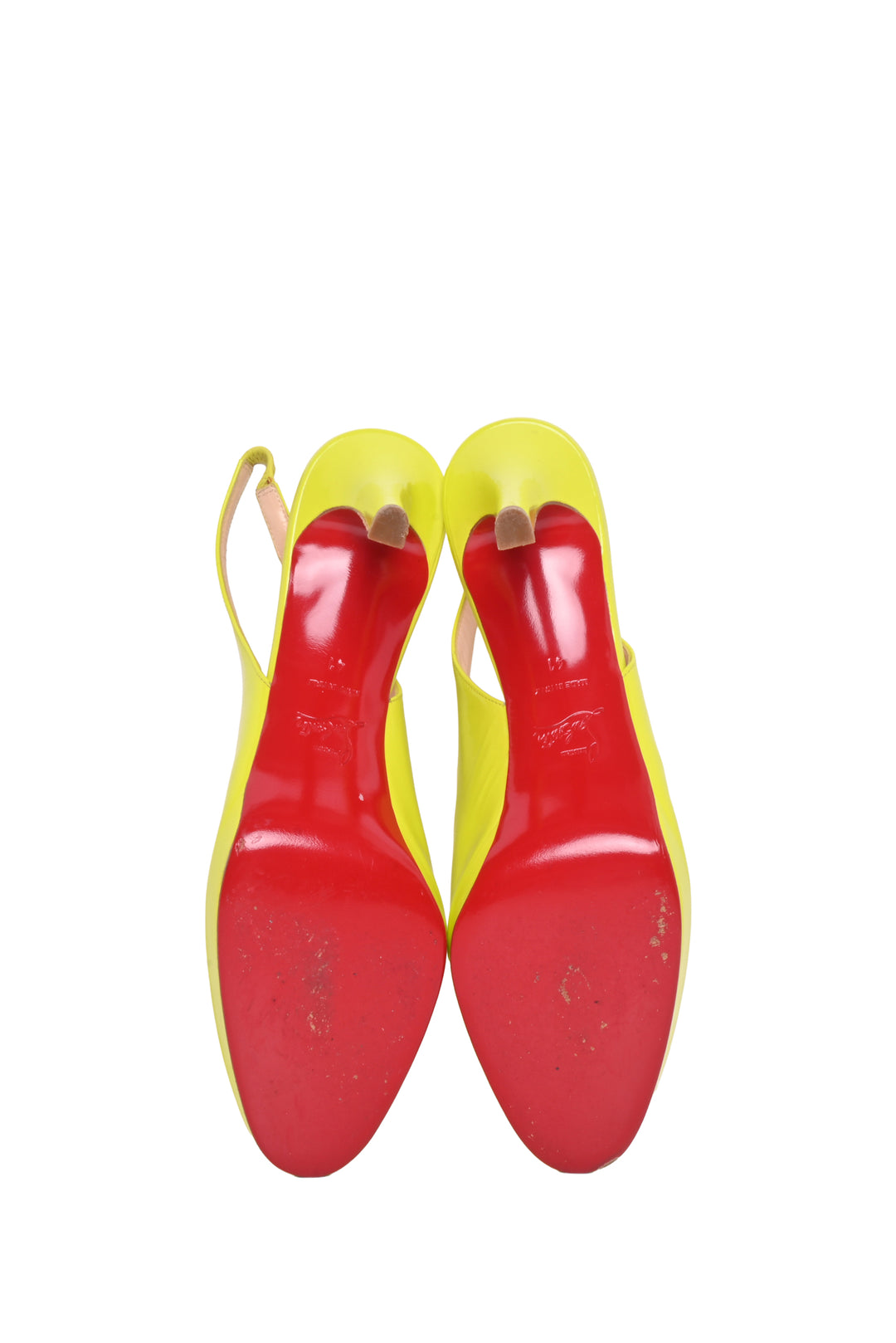 Christian Louboutin Size 41 Patent Leather Slingback Pumps