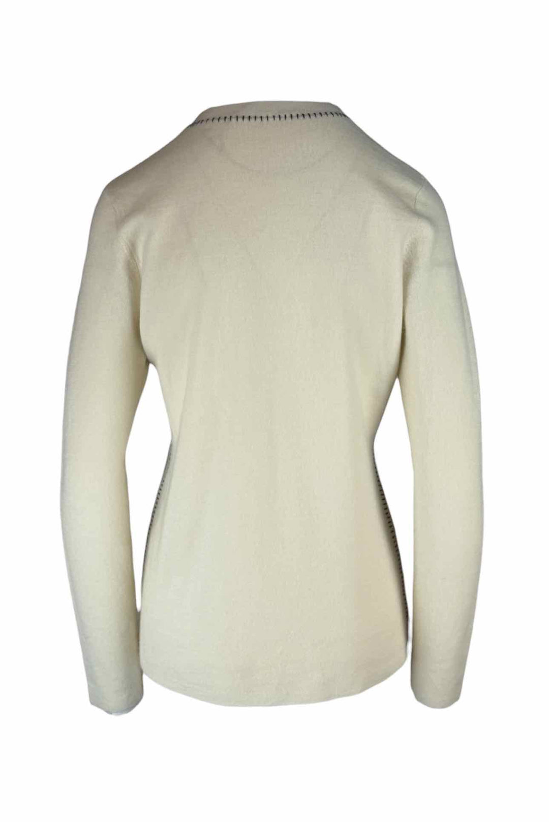 Gabriela Hearst Size L Contrast Stitch Cashmere Cardigan
