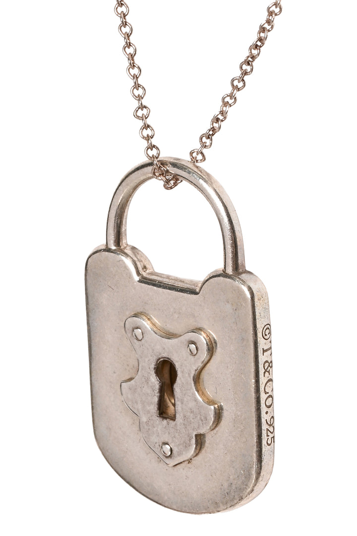 Tiffany & Co Lock Charm Necklace